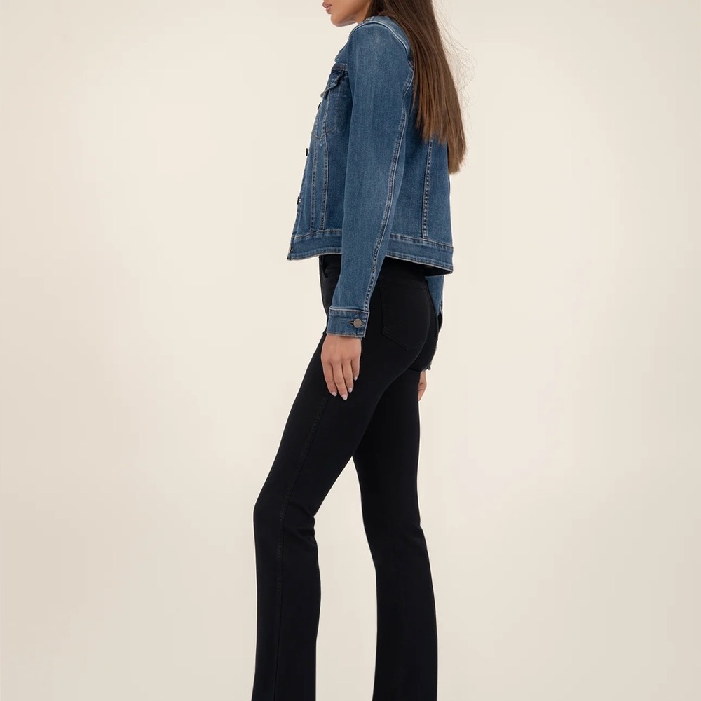 KUT from the Kloth | Cropped & Fitted Denim Jacket | M - Picture 5 of 12